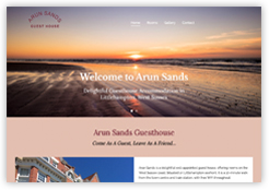Website for Arun Sands Guesthouse