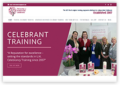 Fellowship of Professional Celebrants Training Division website designed by Cottagewebs