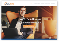 Website for CV Advice designed by Cottagewebs. Recruitment specialists in Chichester, Sussex.