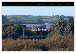 Website for Ferryside Bed and Breakfast, Carmarthenshire