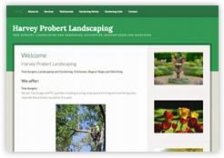 screenshot Harvey Probert Landscaping