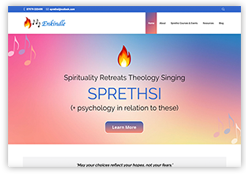 New website for SPRETHSI spirituality retreats theology singing