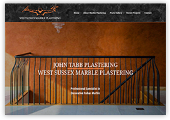 Website for West Sussex Marble Plastering